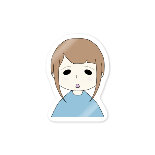 たれ目の女の子トートバック Sticker