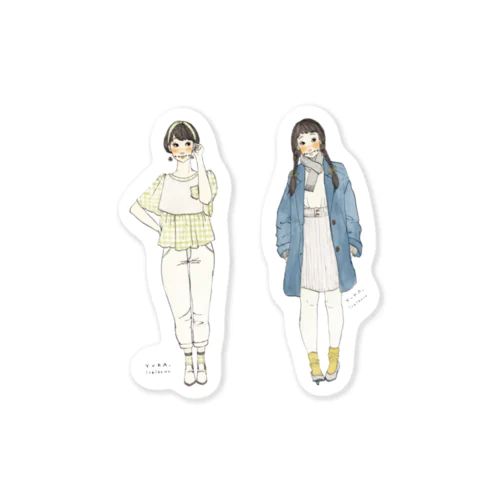 春色に揺れる／冬の足音 Sticker