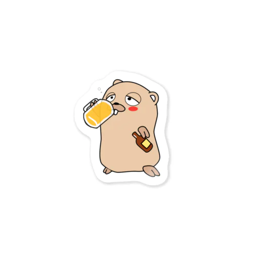 Drunken Gopher Sticker