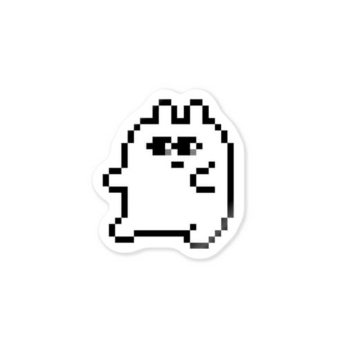 ドットでじっと見るうさぎ Sticker