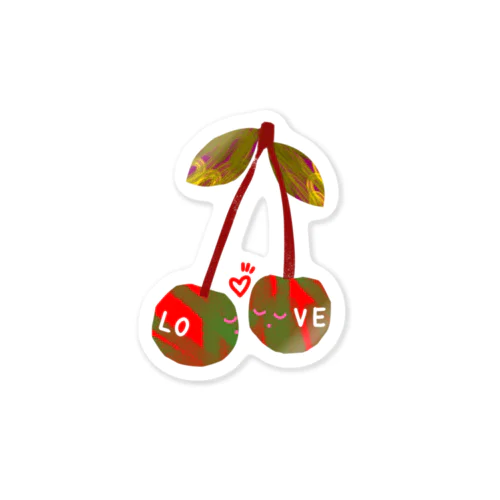 さくらんぼ LOVE Sticker