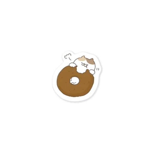 【色々にゃんことドーナツ】のステッカー Sticker