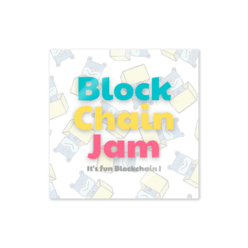 BlockChainJamステッカー（ベニぐまくんバージョン） ステッカー