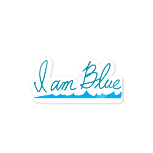 I am blue Sticker