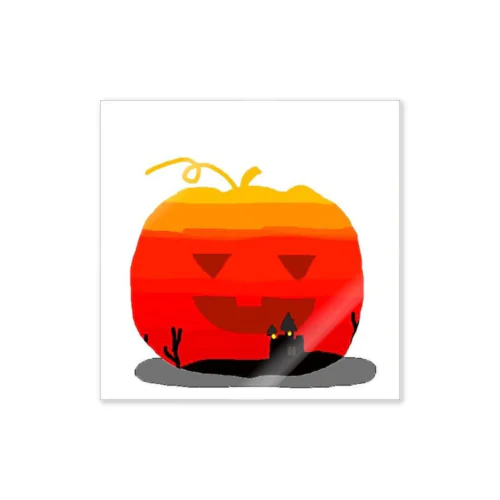 カボチャ夕映え Sticker