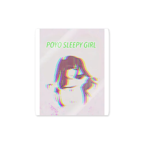 POYO SLEEPY GIRL ステッカー