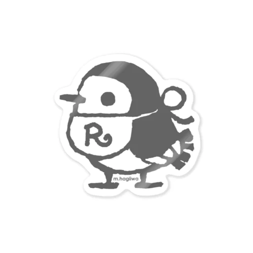 リルフィ　ステッカー　グレイ Sticker