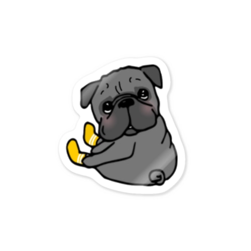 くつ下パグちゃん Sticker