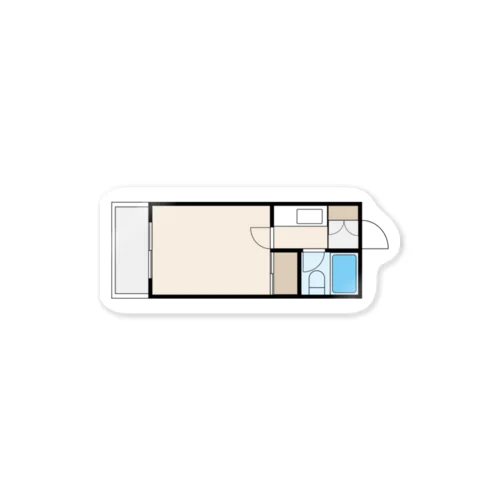 one room color Sticker