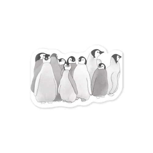 寄り添うペンギン　 Sticker