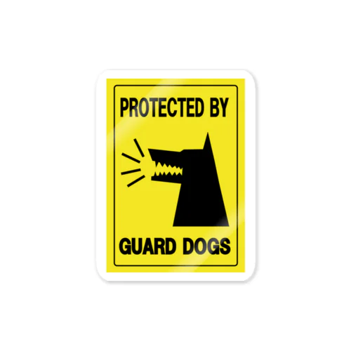 警備犬在駐 Sticker