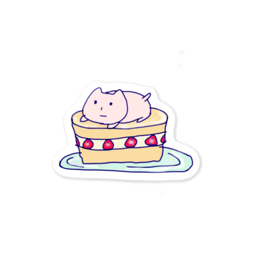 ぬこケーキ Sticker