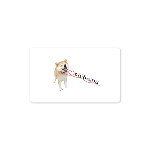 柴犬　ハナ Sticker