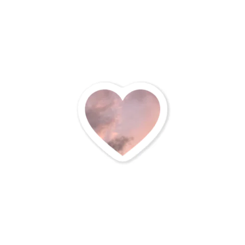 Pink sky  _Heart Sticker