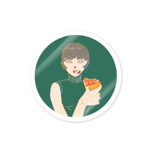 食後のデザート Sticker