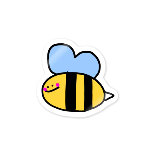 へんてこキャラクター はちさんの『びー』🐝💗 Sticker