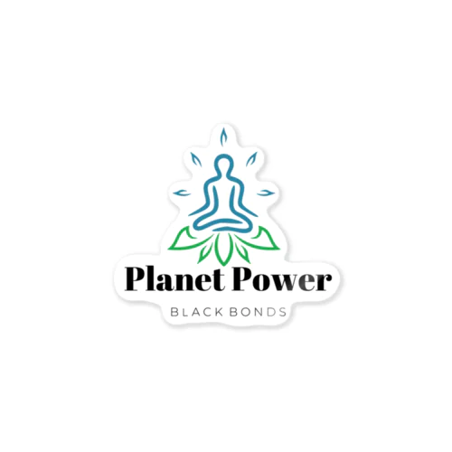 BLACKBONDS Planet Power LOGO ステッカー ステッカー