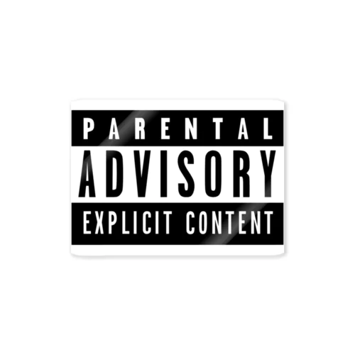 PARENTAL ADVISORY  ペアレンタル・アドバイザリー ステッカー