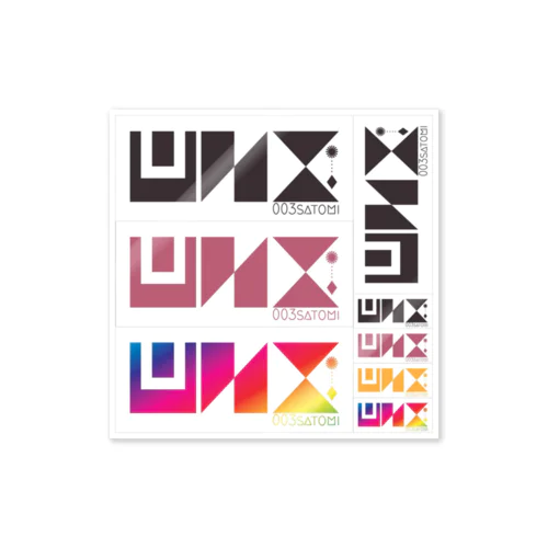 【satomi003】UNIステッカー Sticker