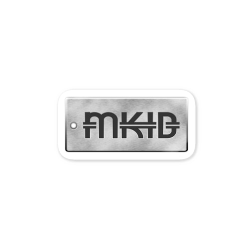 MKIDドックタグ(風)ロゴ Sticker
