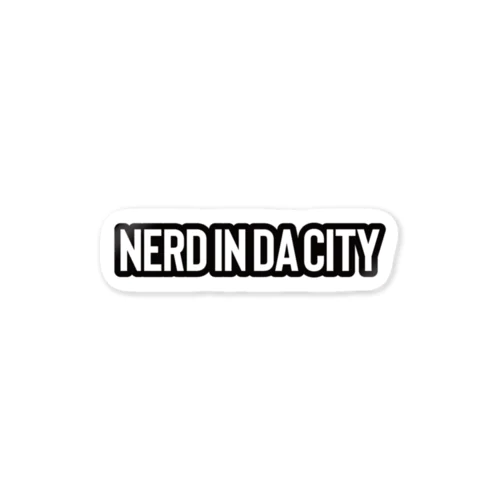 NERD in da cityステッカー ステッカー