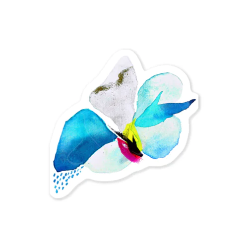 Bird flower -sky- Sticker