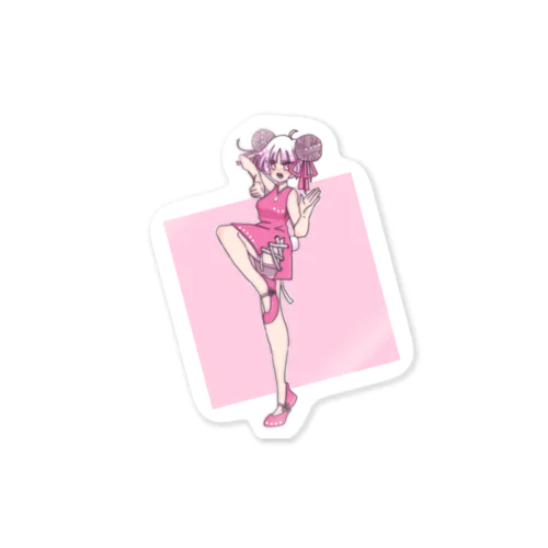 ケイトベアの桜チャイナ Sticker