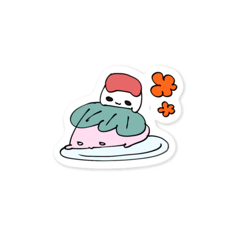 さくらおもちこちゃんとあんころもちよちゃん Sticker