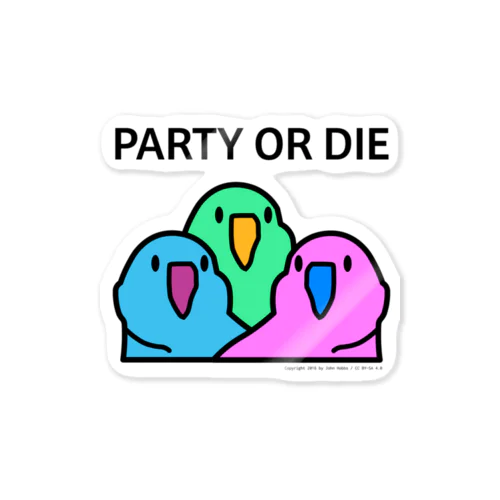 PARTY OR DIE ステッカー