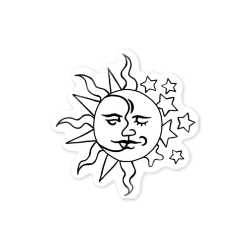 太陽+月=？ Sticker