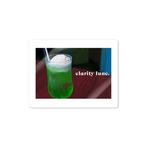 clarity lune / cream soda Sticker