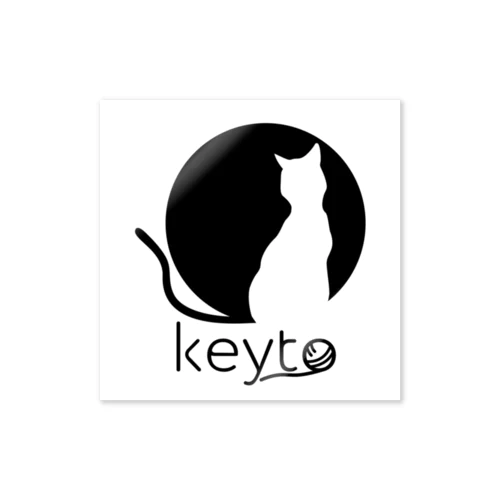 毛糸_keyto ロゴ Sticker