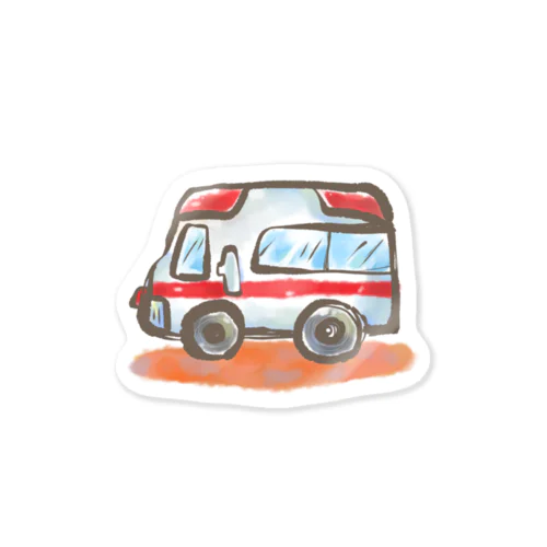 のりもの　救急車 Sticker