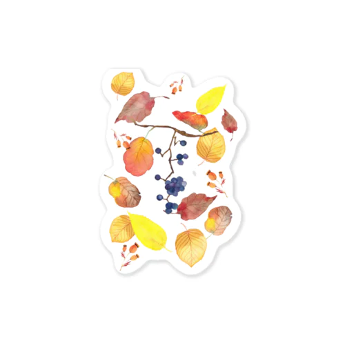 Autumn leaf Sticker