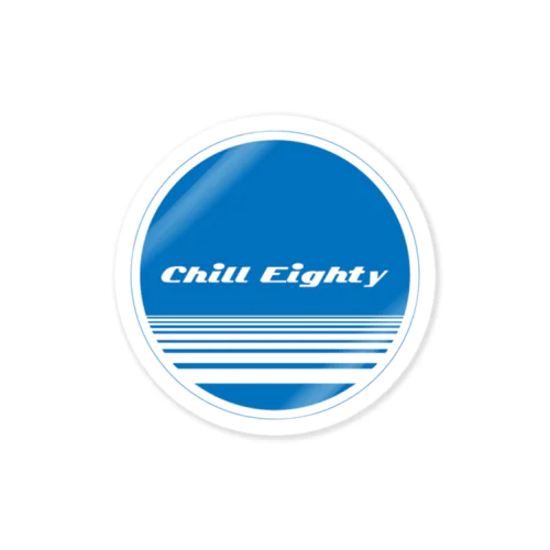 CHILL80_Official Sticker01(BLU)  ステッカー