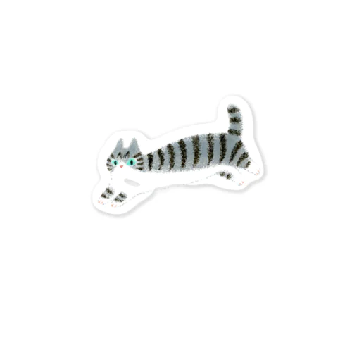 灰色ねこ Sticker