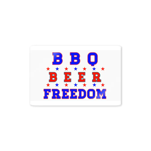 #BBQbeerFREEDOM  ステッカー