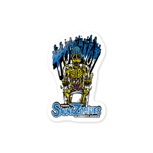 SAUNAZOMBIES - TOTONOI SKELETON　ecobagSTICKER- 스티커