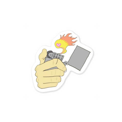 ”心に着火”ステッカー Sticker