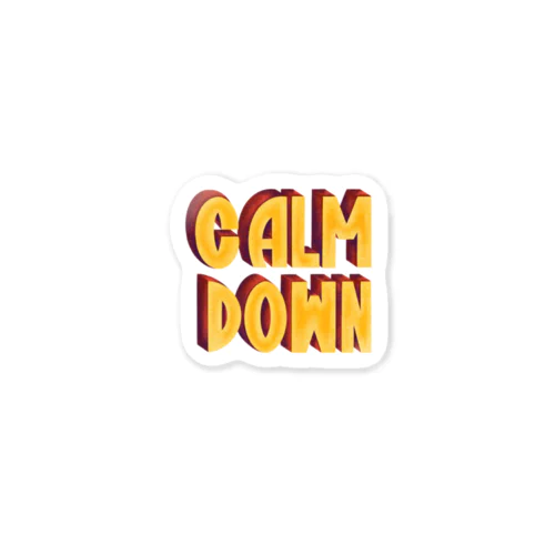 Calm down  Sticker