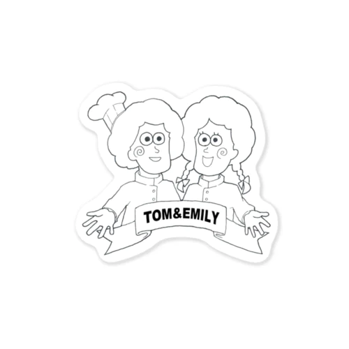 トムとエミリー Sticker