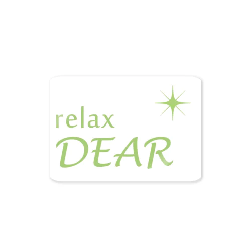 relaxDEAR ステッカー