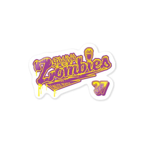 SAUNAZOMBIES -BASEBALL STICKER - Sticker