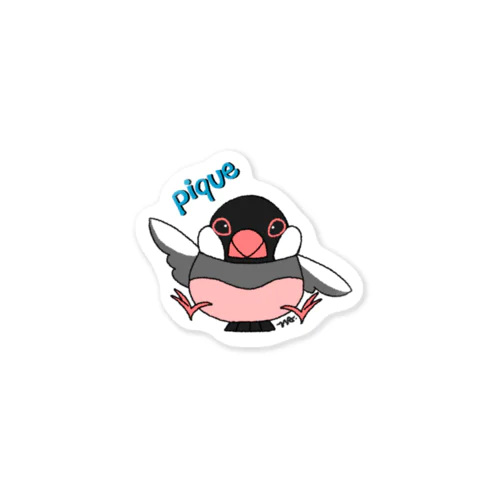 ピケ　（文鳥アイコン） Sticker