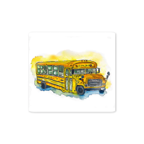 雨上がりのschool bus Sticker