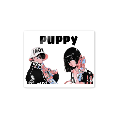 Puppy  ステッカー