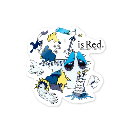 ハバネロ胡椒「is Red.」記念グッズA Sticker