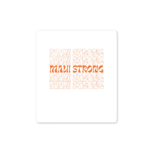 MAUI STRONG Sticker