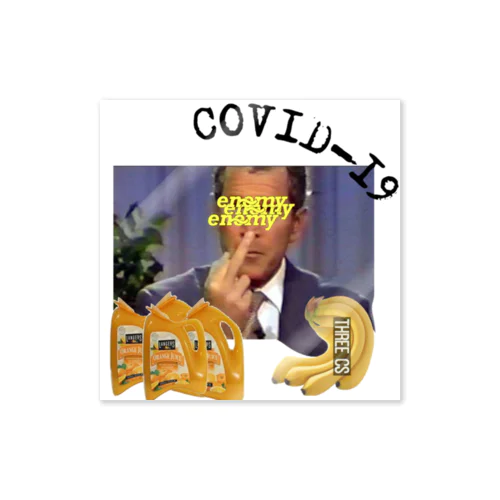 COVID-19🦠FUCK🖕🖕 ステッカー