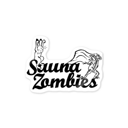 SAUNA ZOMBIES -アウフギーガ ステッカーA - Sticker